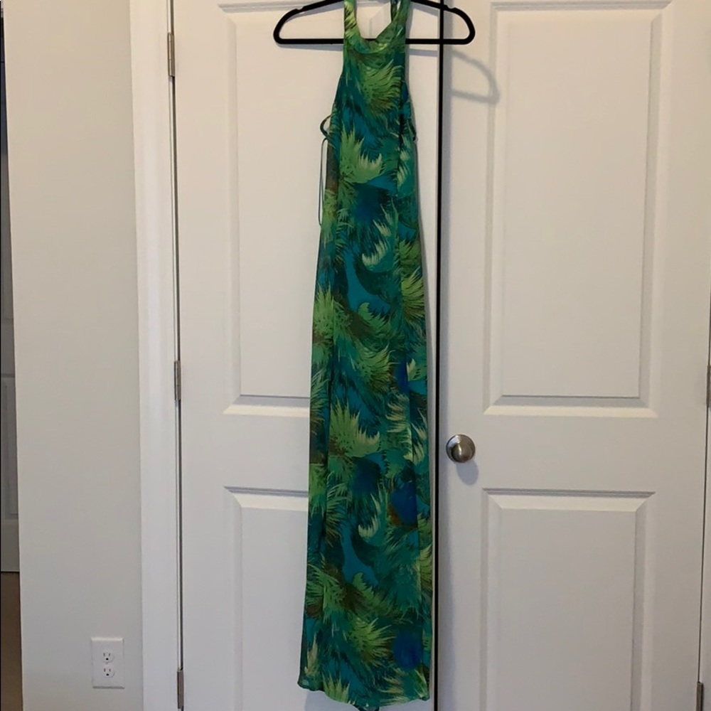 Lulus tropical maxi dress NWT